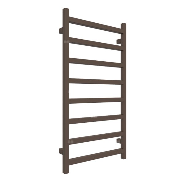 Grzejnik drabinkowy TERMA SIMPLE, podłączenie SX, wym. 960 x 500 mm, kolor irchowo-brązowy RAL8014, moc 351W