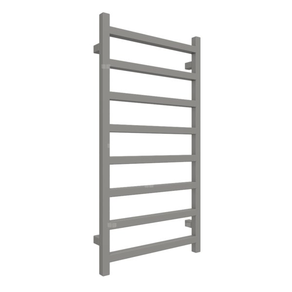 Grzejnik drabinkowy TERMA SIMPLE, podłączenie SX, wym. 960 x 500 mm, kolor ciemne aluminium metaliczny RAL9007, moc 351W