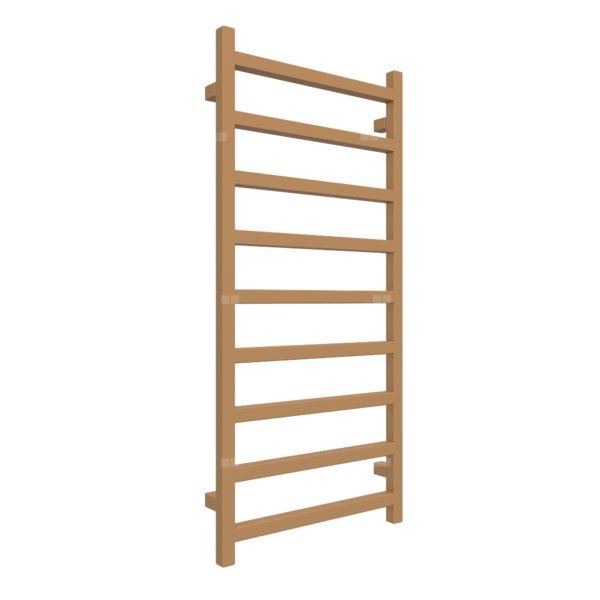 Grzejnik drabinkowy TERMA SIMPLE, podłączenie SX, wym. 1080 x 500 mm, kolor miedź, moc 396W