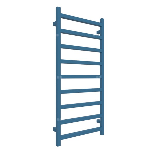 Grzejnik drabinkowy TERMA SIMPLE, podłączenie SX, wym. 1080 x 500 mm, kolor niebieski capri RAL5019, moc 396W
