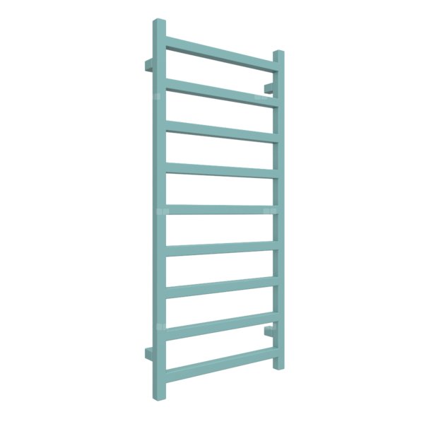 Grzejnik drabinkowy TERMA SIMPLE, podłączenie Z8, wym. 1080 x 500 mm, kolor turkusowy pastelowy RAL6034, moc 396W