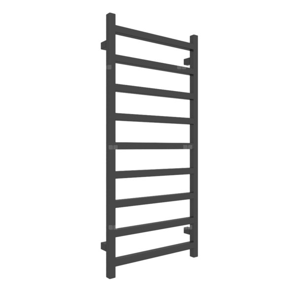 Grzejnik drabinkowy TERMA SIMPLE, podłączenie Z1, wym. 1080 x 500 mm, kolor czarny sygnałowy RAL9004, moc 396W