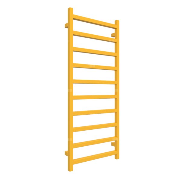 Grzejnik drabinkowy TERMA SIMPLE, podłączenie SX, wym. 1200 x 500 mm, kolor żółty sygnałowy RAL1023, moc 440W