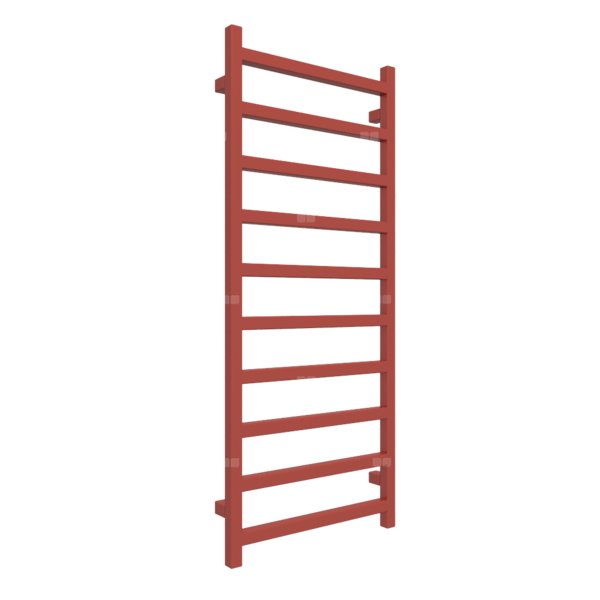 Grzejnik drabinkowy TERMA SIMPLE, podłączenie SX, wym. 1200 x 500 mm, kolor czerwony koralowy RAL3016, moc 440W