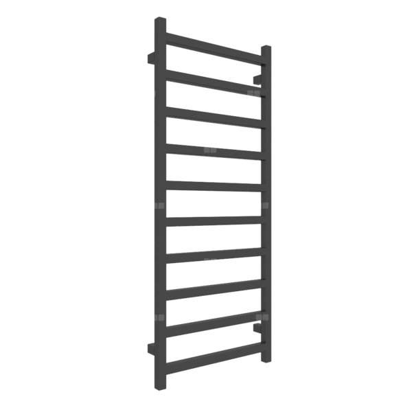 Grzejnik drabinkowy TERMA SIMPLE, podłączenie SX, wym. 1200 x 500 mm, kolor czarny RAL9017, moc 440W