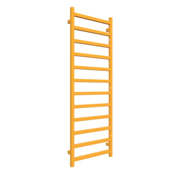 Grzejnik drabinkowy TERMA SIMPLE, podłączenie SX, wym. 1440 x 500 mm, kolor żółty sygnałowy RAL1003, moc 529W