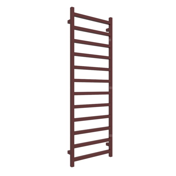 Grzejnik drabinkowy TERMA SIMPLE, podłączenie SX, wym. 1440 x 500 mm, kolor czerwony winny RAL3005, moc 529W