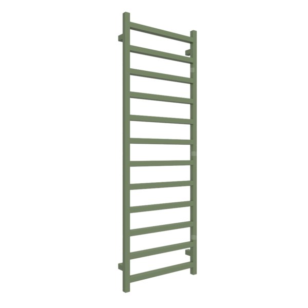 Grzejnik drabinkowy TERMA SIMPLE, podłączenie SX, wym. 1440 x 500 mm, kolor seledynowy groszkowy RAL6011, moc 529W