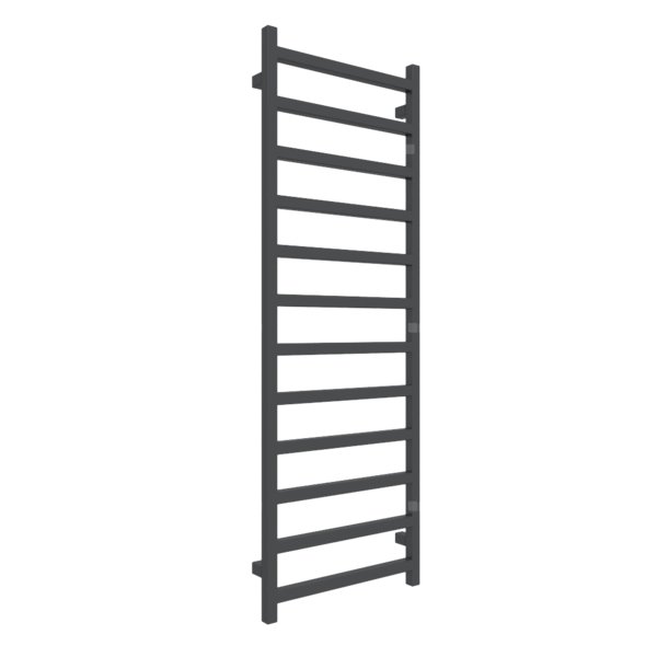 Grzejnik drabinkowy TERMA SIMPLE, podłączenie ZX, wym. 1440 x 500 mm, kolor szary czarny RAL7021, moc 529W