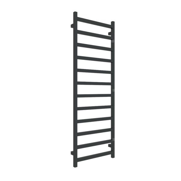 Grzejnik drabinkowy TERMA SIMPLE, podłączenie O1, wym. 1440 x 500 mm, kolor czarny jak kruk soft RAL9005, moc 529W