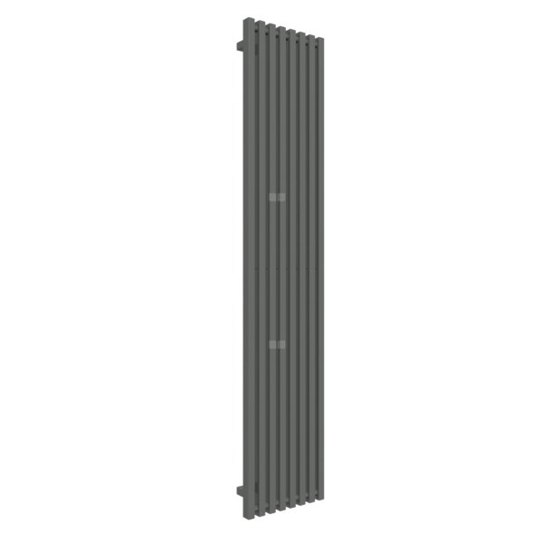 Grzejnik drabinkowy TERMA TRIGA, podłączenie ZX, wym. 1900 x 380 mm, kolor błyszcząca szarość, moc 961W