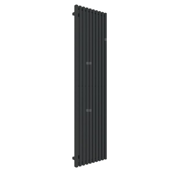 Grzejnik drabinkowy TERMA TRIGA, podłączenie Z1, wym. 1900 x 480 mm, kolor czarny jak kruk soft RAL9005, moc 1202W