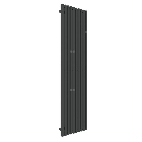 Grzejnik drabinkowy TERMA TRIGA, podłączenie ZX, wym. 1900 x 480 mm, kolor czarny RAL9011, moc 1202W
