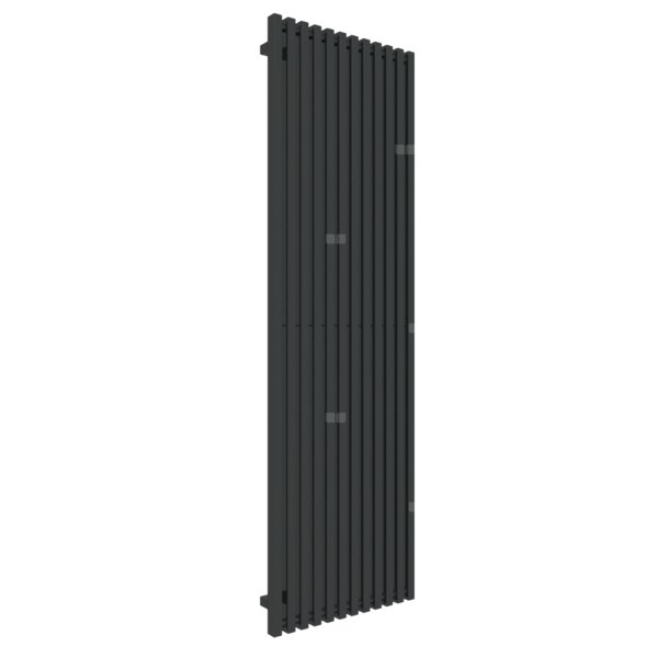 Grzejnik drabinkowy TERMA TRIGA, podłączenie Z8, wym. 1900 x 580 mm, kolor czarny jak kruk soft RAL9005, moc 1442W