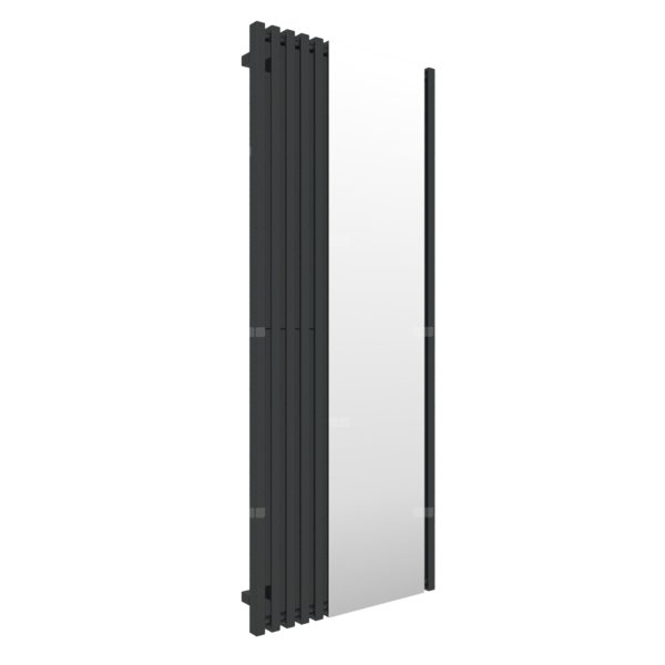 Grzejnik drabinkowy TERMA TRIGA M, podłączenie O1, wym. 1700 x 680 mm, kolor czarny jak kruk soft RAL9005, moc 646W