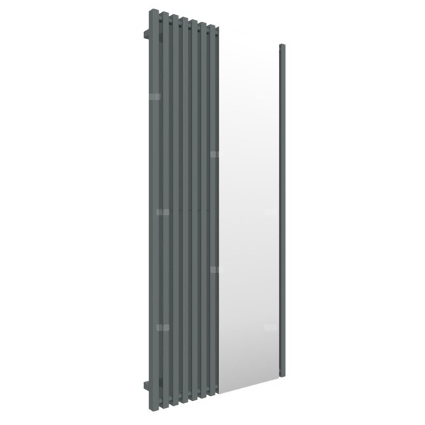Grzejnik drabinkowy TERMA TRIGA M, podłączenie 5P, wym. 1700 x 780 mm, kolor metaliczny szary, moc 850W