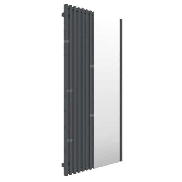 Grzejnik drabinkowy TERMA TRIGA M, podłączenie YL, wym. 1700 x 780 mm, kolor szary antracytowy RAL7016, moc 850W