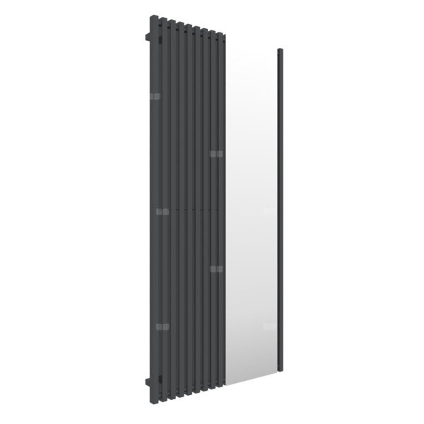 Grzejnik drabinkowy TERMA TRIGA M, podłączenie Y8, wym. 1900 x 880 mm, kolor metaliczna czerń, moc 1202W
