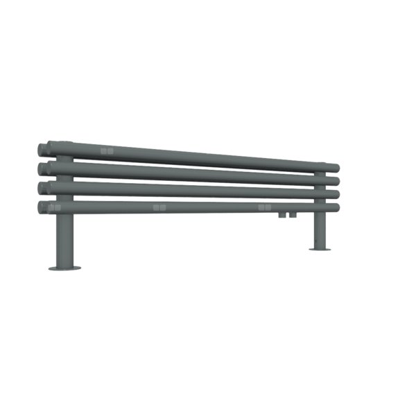Grzejnik drabinkowy TERMA TUNE HSD, podłączenie YP, wym. 300 x 1000 mm, kolor metaliczny szary, moc 421W