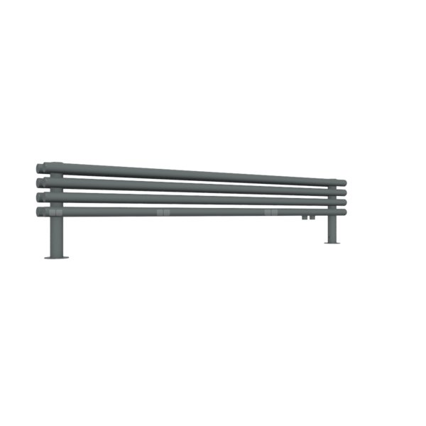 Grzejnik drabinkowy TERMA TUNE HSD, podłączenie YL, wym. 300 x 1400 mm, kolor metaliczny szary, moc 589W