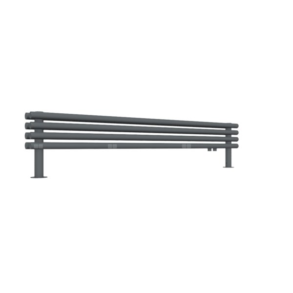 Grzejnik drabinkowy TERMA TUNE HSD, podłączenie YL, wym. 300 x 1400 mm, kolor szary łupek RAL7015, moc 589W