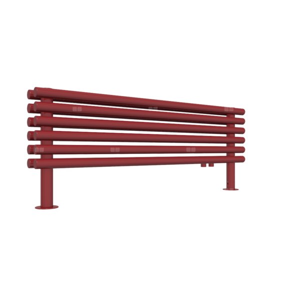 Grzejnik drabinkowy TERMA TUNE HSD, podłączenie YL, wym. 390 x 1000 mm, kolor rubinowy RAL3003, moc 564W