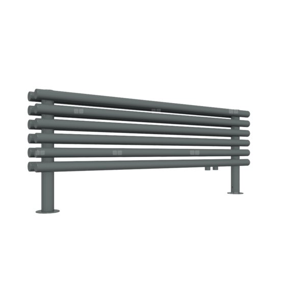 Grzejnik drabinkowy TERMA TUNE HSD, podłączenie YL, wym. 390 x 1000 mm, kolor metaliczny szary, moc 564W