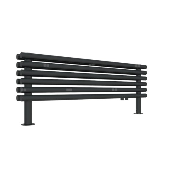 Grzejnik drabinkowy TERMA TUNE HSD, podłączenie YL, wym. 390 x 1000 mm, kolor czarny jak kruk soft RAL9005, moc 564W
