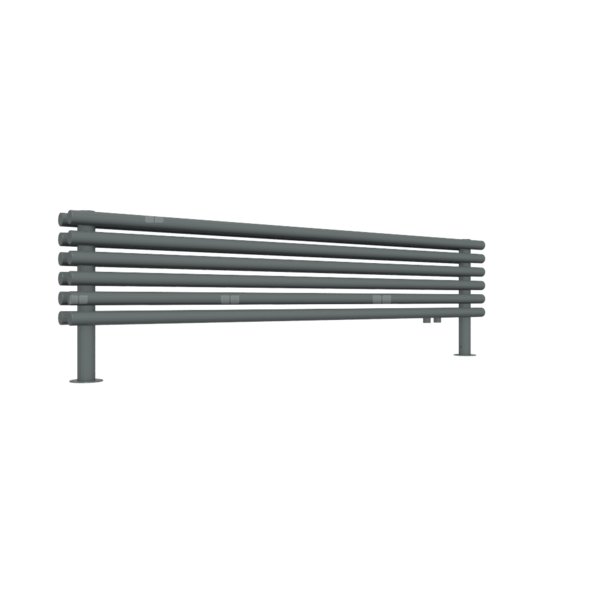 Grzejnik drabinkowy TERMA TUNE HSD, podłączenie YP, wym. 390 x 1400 mm, kolor metaliczny szary, moc 790W