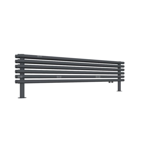 Grzejnik drabinkowy TERMA TUNE HSD, podłączenie YL, wym. 390 x 1400 mm, kolor szary antracytowy RAL7016, moc 790W