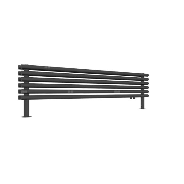Grzejnik drabinkowy TERMA TUNE HSD, podłączenie YL, wym. 390 x 1400 mm, kolor czarny RAL9017, moc 790W
