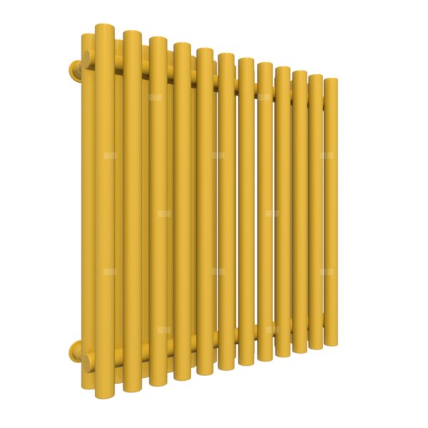 Grzejnik drabinkowy TERMA TUNE VWD, podłączenie ZX, wym. 600 x 590 mm, kolor żółty cytrynowy RAL1012, moc 725W