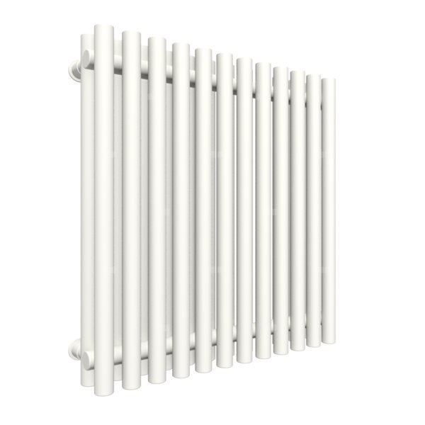 Grzejnik drabinkowy TERMA TUNE VWD, podłączenie VL, wym. 600 x 590 mm, kolor biały drogowy RAL9016, moc 725W