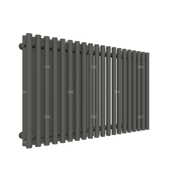 Grzejnik drabinkowy TERMA TUNE VWD, podłączenie LX, wym. 600 x 990 mm, kolor szary ciemny RAL7022, moc 1209W