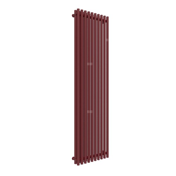 Grzejnik drabinkowy TERMA TUNE VWD, podłączenie ZX, wym. 1800 x 490 mm, kolor czerwony purpurowy RAL3004, moc 1612W