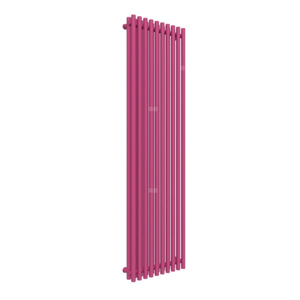 Grzejnik drabinkowy TERMA TUNE VWD, podłączenie ZX, wym. 1800 x 490 mm, kolor telemagenta soft RAL4010, moc 1612W