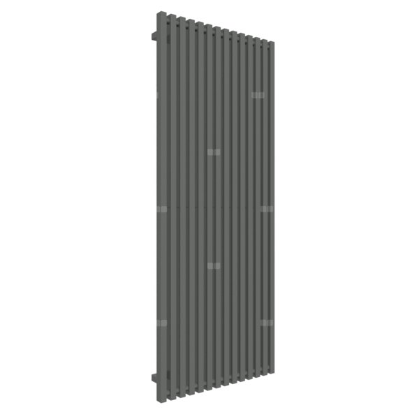 Grzejnik drabinkowy TERMA TRIGA, podłączenie ZX, wym. 1700 x 680 mm, kolor błyszcząca szarość, moc 1521W