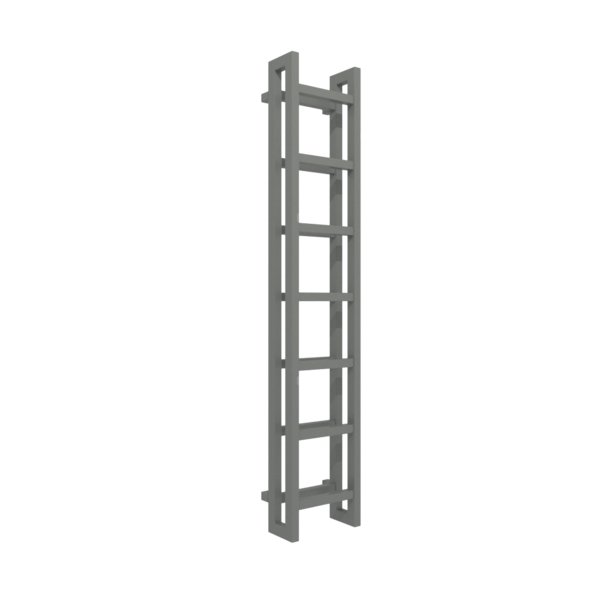 Grzejnik drabinkowy TERMA STAND, podłączenie SX, wym. 1610 x 300 mm, kolor nowoczesna szarość, moc 674W
