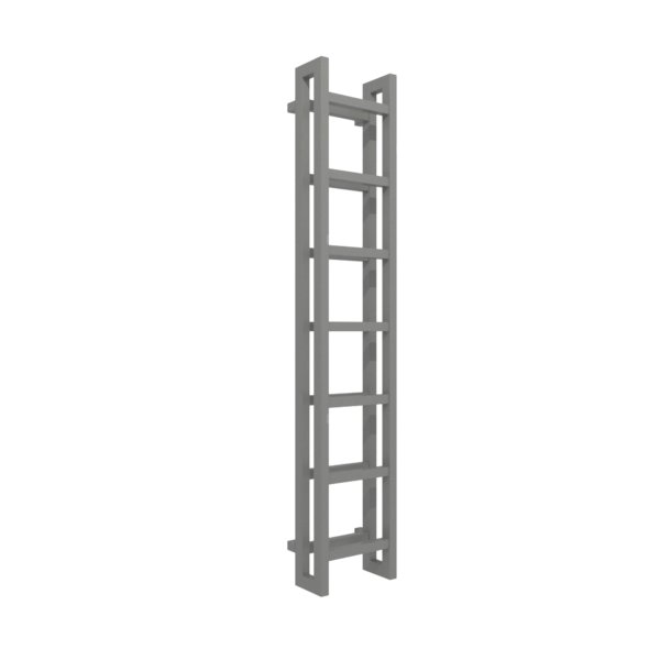 Grzejnik drabinkowy TERMA STAND, podłączenie SX, wym. 1610 x 300 mm, kolor szary kurz RAL7037, moc 674W