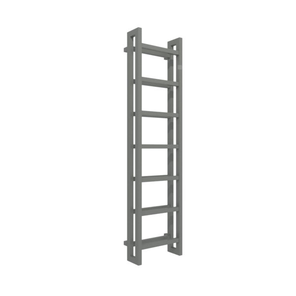 Grzejnik drabinkowy TERMA STAND, podłączenie SX, wym. 1610 x 400 mm, kolor nowoczesna szarość, moc 773W