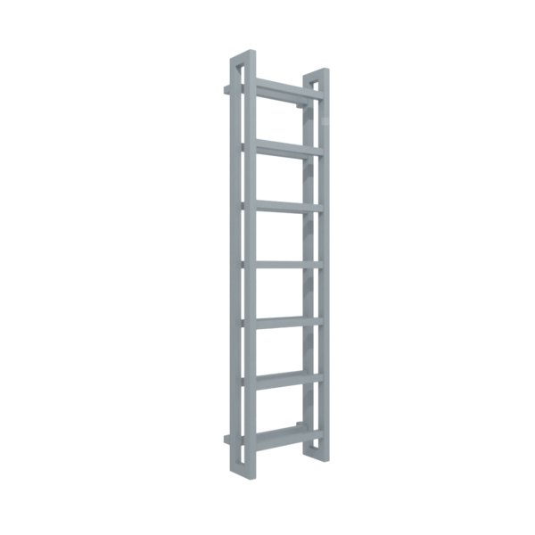Grzejnik drabinkowy TERMA STAND, podłączenie 58, wym. 1610 x 400 mm, kolor szary stalowy RAL7001, moc 773W
