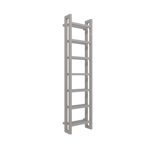 Grzejnik drabinkowy TERMA STAND, podłączenie SX, wym. 1610 x 400 mm, kolor błyszczący żwir, moc 773W