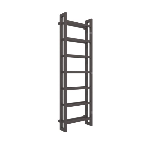 Grzejnik drabinkowy TERMA STAND, podłączenie SX, wym. 1610 x 500 mm, kolor brązowy szary RAL8019, moc 872W