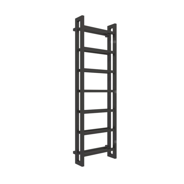Grzejnik drabinkowy TERMA STAND, podłączenie SX, wym. 1610 x 500 mm, kolor heban, moc 872W