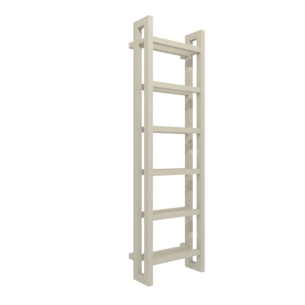 Grzejnik elektryczny TERMA STAND E 400 x 1380 mm, kolor beż kalifornijski, moc 600 W, podłączenie E8, kabel spiralny z wtyczką