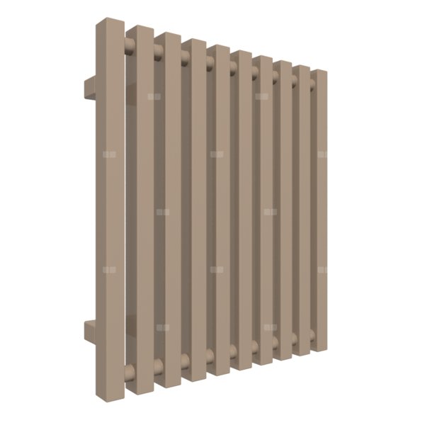 Grzejnik drabinkowy TERMA TRIGA, podłączenie O1, wym. 560 x 480 mm, kolor kwarc, moc 356W