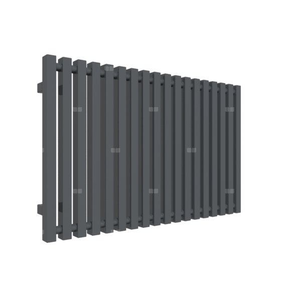 Grzejnik drabinkowy TERMA TRIGA, podłączenie VL, wym. 560 x 880 mm, kolor czarny anodowy, moc 652W