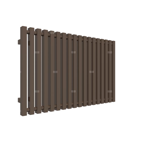 Grzejnik drabinkowy TERMA TRIGA, podłączenie SX, wym. 560 x 880 mm, kolor szlachetny brąz, moc 652W