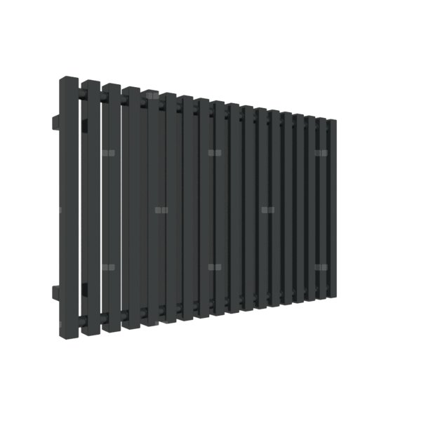 Grzejnik drabinkowy TERMA TRIGA, podłączenie PX, wym. 560 x 880 mm, kolor czarny jak kruk mat RAL9005, moc 652W
