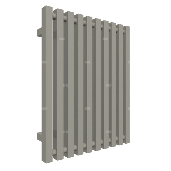 Grzejnik drabinkowy TERMA TRIGA, podłączenie Y2, wym. 610 x 480 mm, kolor szary kamienie RAL7030, moc 391W